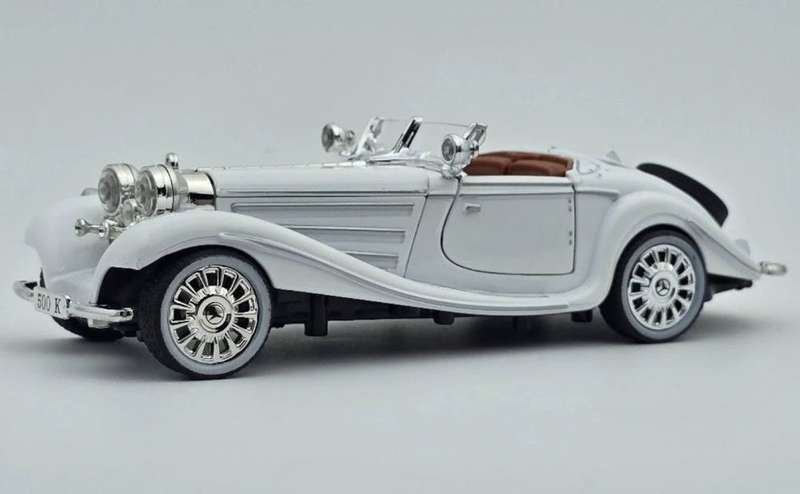 1936 Mercedes Benz 500K 1:24 Roadster diecast scale model car collect...