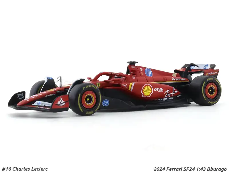 2024 Ferrari SF24 Charles Leclerc 1:43 Bburago Formula 1 diecast scal...