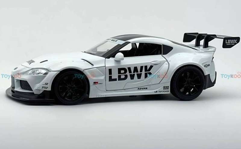 Toyota Supra GR LBWK 1:18 diecast scale model car collectible - Big Size